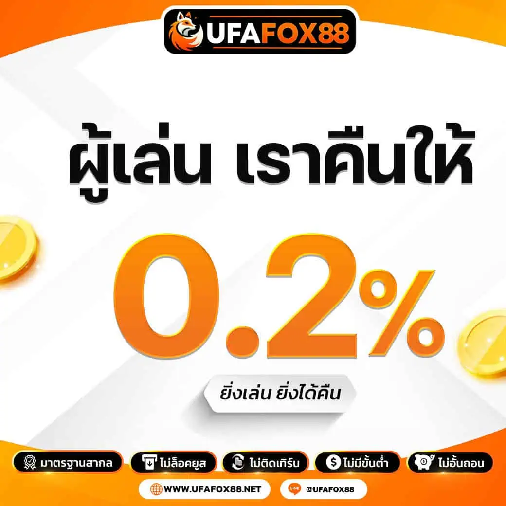 โปรโมชั่น Ufafox88 คืนยอดเสีย